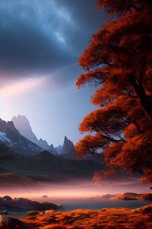 ImgCreator.ai breathtaking nature landscape photography, marc adamus, photo realistic, cinematic lighting, very detailed, octane render, 4k, 8k_result