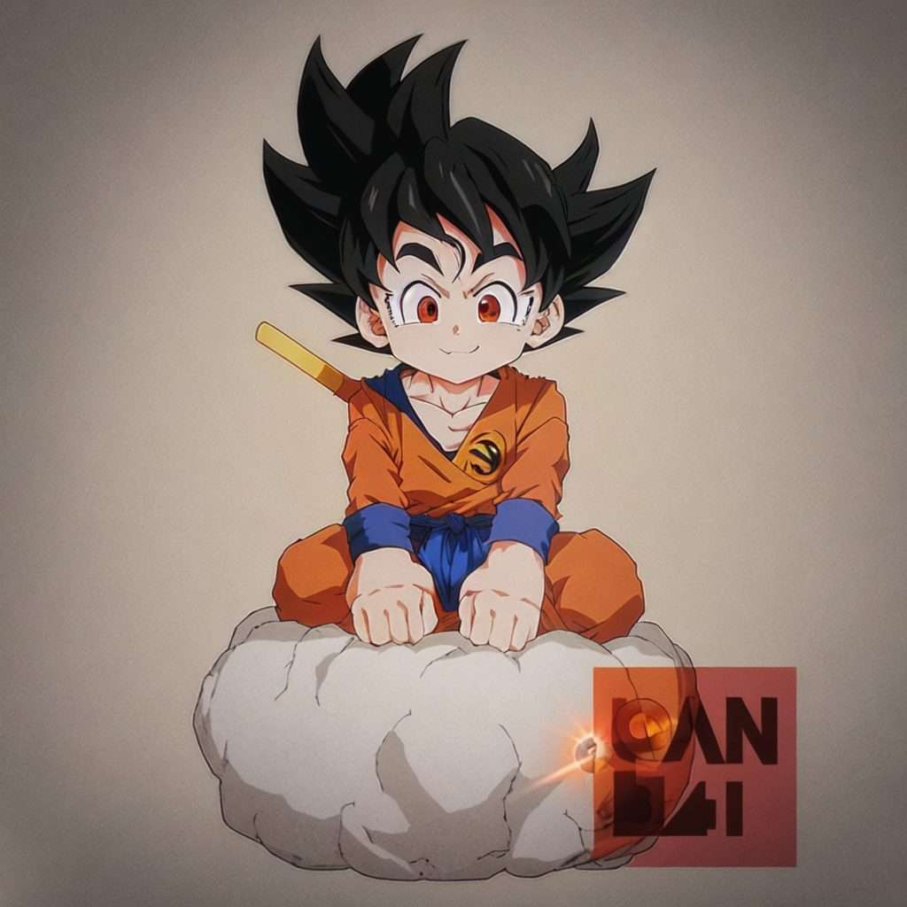ImgCreator.ai Son Goku with black hair in Dragon Ball 1