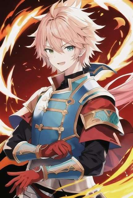 ImgCreator.ai anime boy wear warriors clothes fierece expression 1