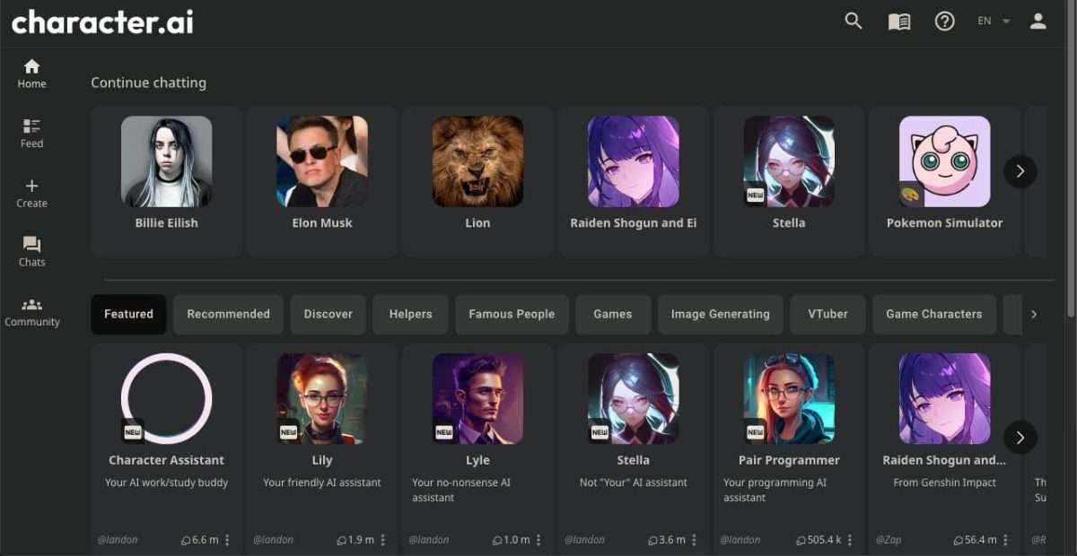 AI Sidekicks of the Future: Hang out with AI-generated characters in Character.AI