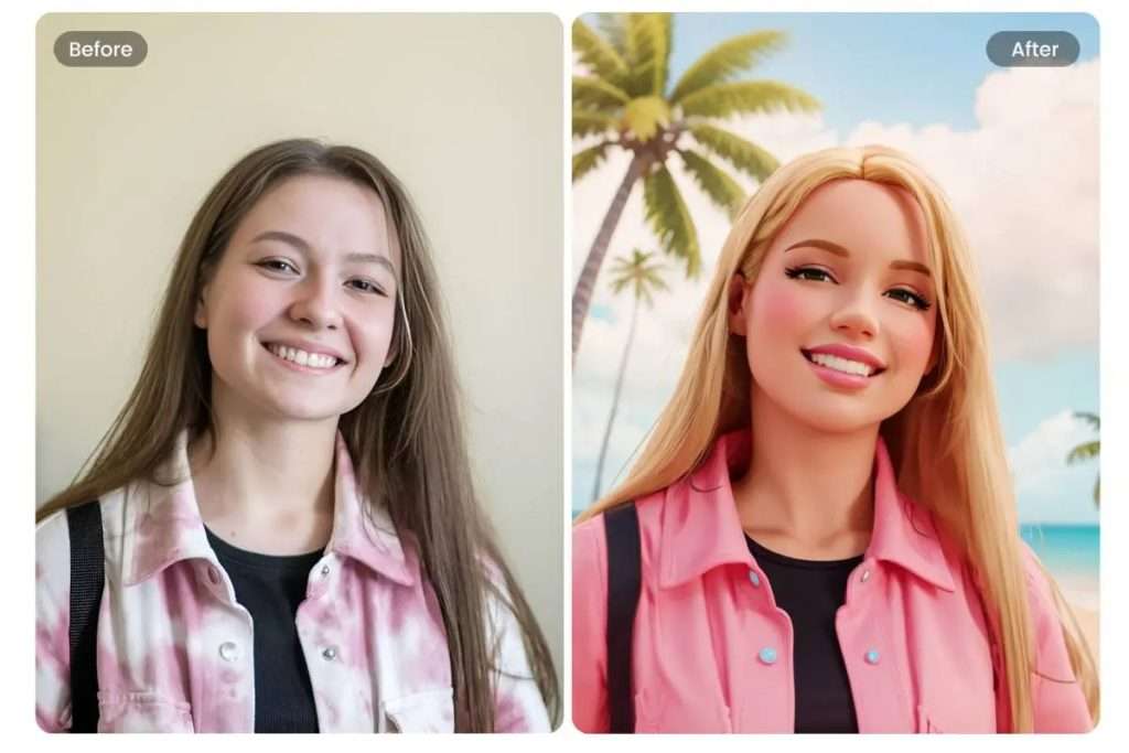 Use AI Barbie filter to turn selfie into Bar