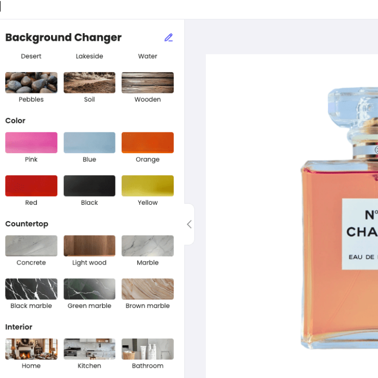 How do you change the background step by step?