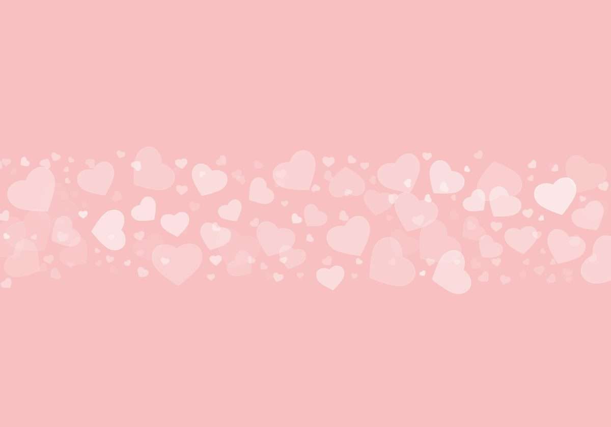 Beautiful illustration of white hearts on a pink background-perfect wallpaper or background