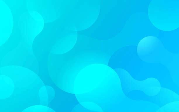 Gradient blob blue teal water depth abstract glow background.