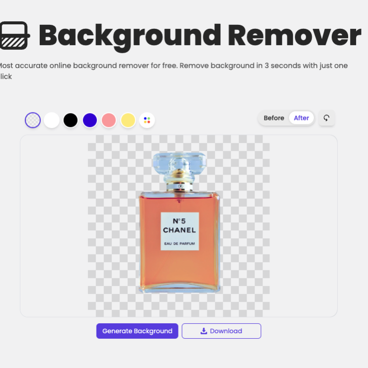 What app automatically removes background?