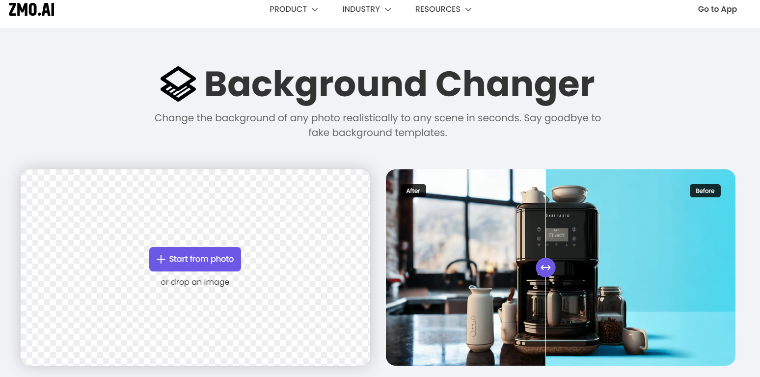 What is the app that gets rid of unwanted background?