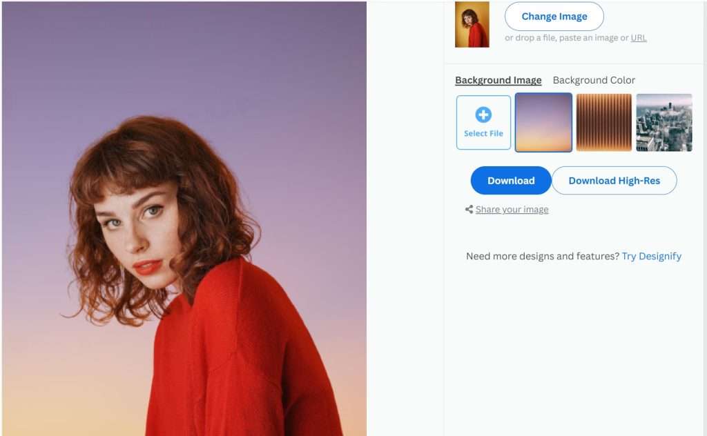 removebg background changing