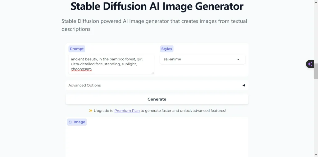 Stable diffusion AI anime generator