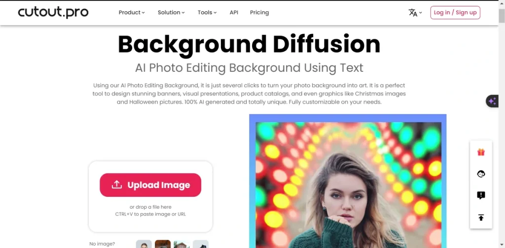 Cutout.Pro interface