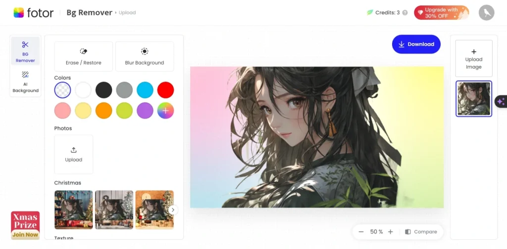 Fotors image background changing