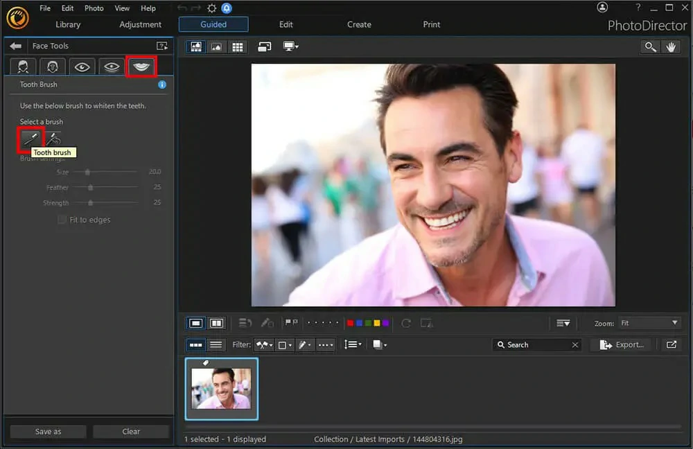 Photo director teeth whiten guidance 2