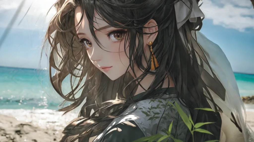 The image is changed background by ZMO's AI background changer