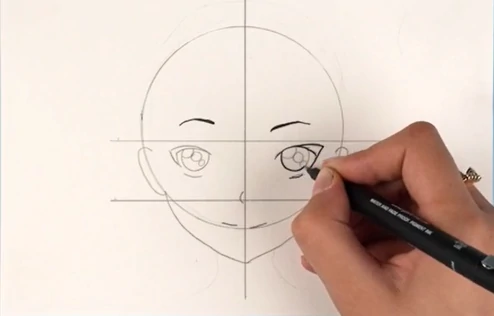 STEP3-Draw-the-eyes-and-the-eyebrows