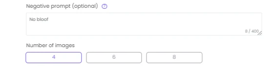 Number of images
