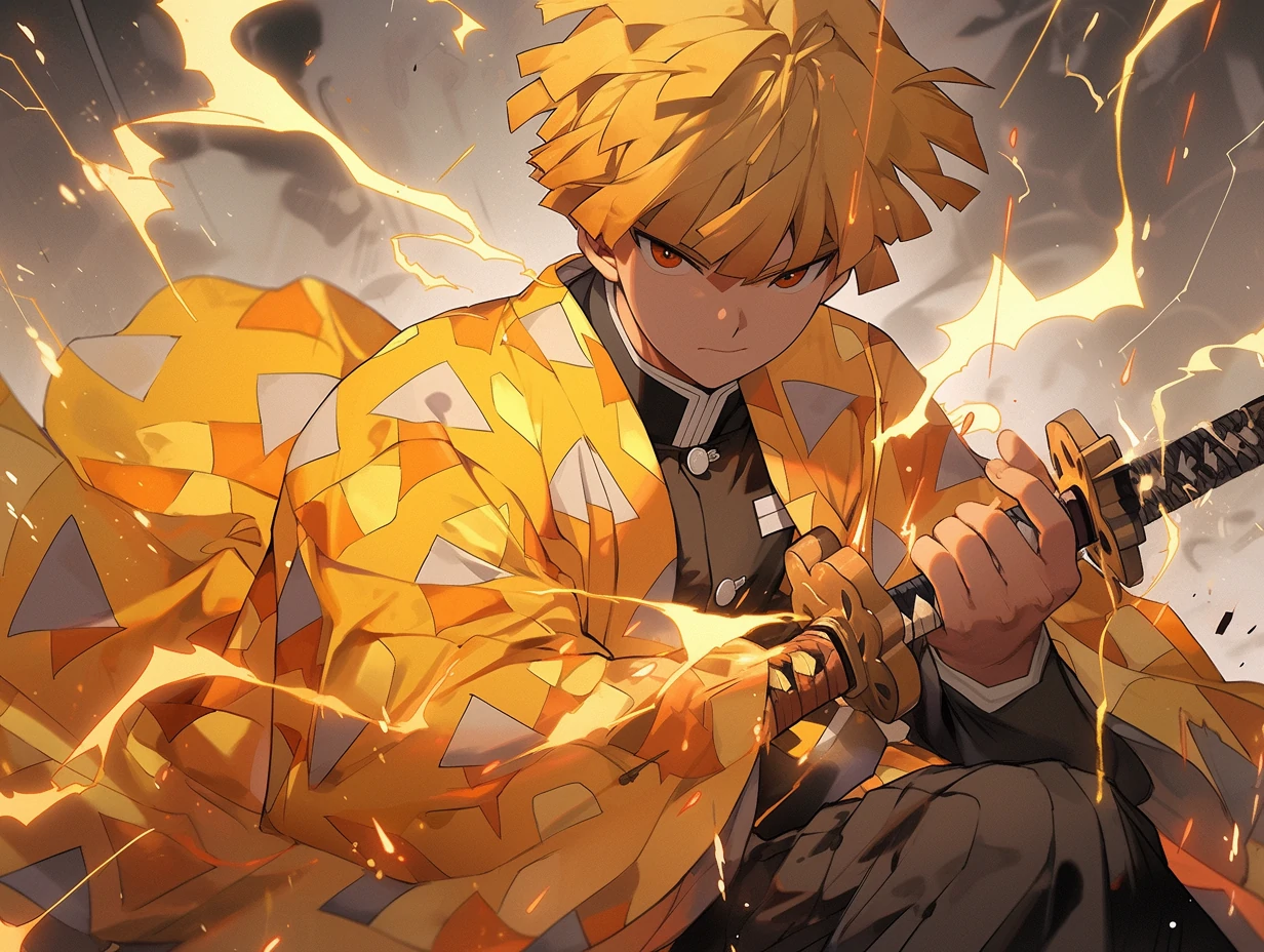 Create Your Own Anime Zenitsu PFP with ZMO.AI Generator
