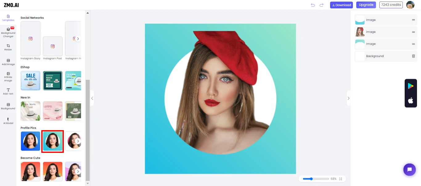 select template
