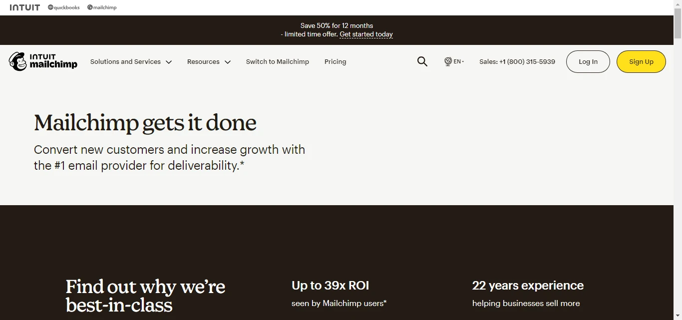 2.   MailChimp