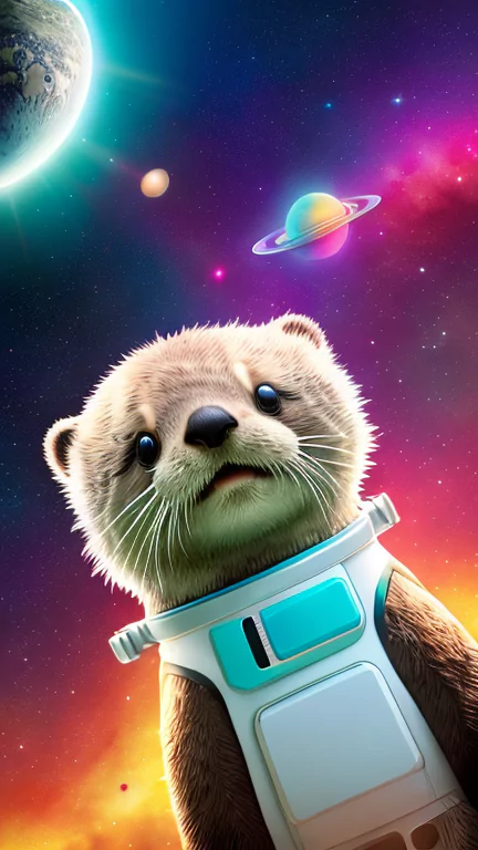 imgcreatorai-a-cute-sea-otter-in-a-space-suit-flying-through-the-solar-system-towards-a-colorful-planet-low-poly-661ff39cb4c4e