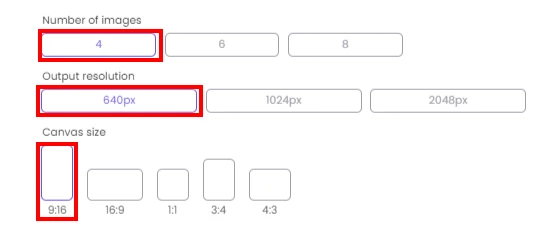number of image