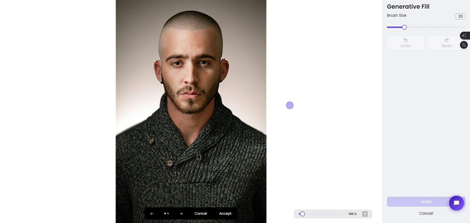 Buzz cut hair transform step 4